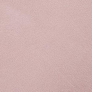 Taburetka ružová zamatová čalúnená strieborný kovový detail glamour štýl