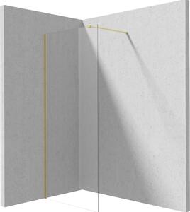Deante Prizma stena sprchového kúta walk -in 90 cm zlatá brúsený/sklo priehľadné KTJ_R39P