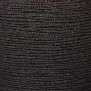 Capi Kvetináč Nature Rib čierny 50x50 cm štvorcový