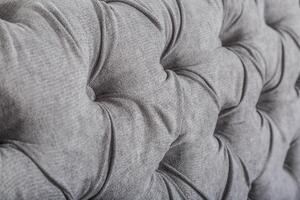 Dizajnová sedačka Rubby Chesterfield 225 cm sivá