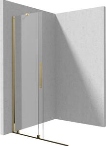 Deante Prizma stena sprchového kúta walk -in 100 cm zlatá lesklý/sklo priehľadné KTJ_Z30R
