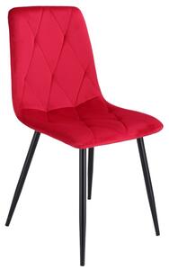 Jedálenská stolička Dora - zamat/červená