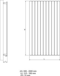 Radiátor COVER V NEW 315 x 800 mm, C35 white silk RADCOVVN0800635 - INSTAL-PROJEKT