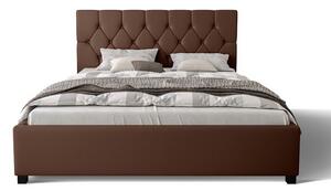 Manželská čalúnená posteľ NARINE - 140x200, hnedá