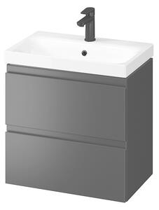 Cersanit Moduo, závesná umývadlová skrinka 60x45x57 cm, antracitová matná, S590-068-DSM
