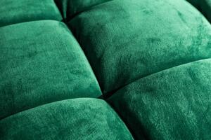 Dizajnová sedačka Adan zelený zamat