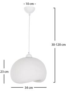 Brilagi - Závesný luster na lanku WABI SABI 1xE27/40W/230V pr. 34 cm biely