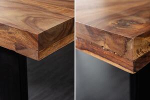 Dizajnový jedálenský stôl Thunder 180 cm sheesham hnedý