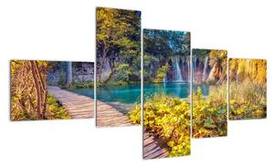 Vodopády v prírode - obraz (Obraz 150x85cm)
