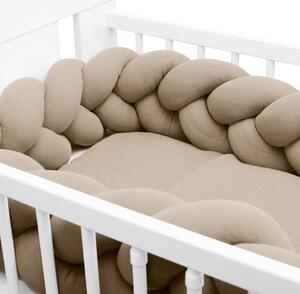 Mušelínové 2-dielne posteľné obliečky New Baby béžová