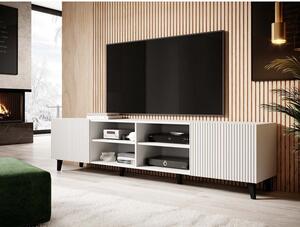 TV stolík 200 cm CRATO - biely
