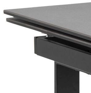 Jedálenský stôl rozkladací Neema 160/240 cm čierne sklo