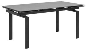 Jedálenský stôl rozkladací Neema 160/240 cm čierne sklo