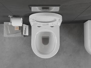 Mexen Sofia závesné wc rimless s toaletným sedátkom z duroplastu, biela - 30540200