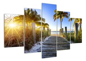 Moderný obraz do bytu - tropický raj (Obraz 150x105cm)