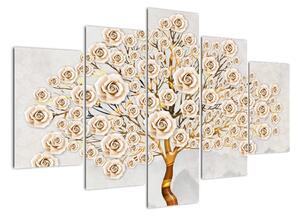 Zlatý strom - moderný obraz (Obraz 150x105cm)