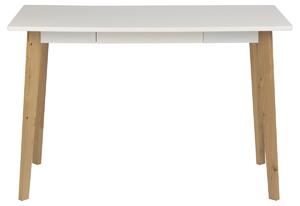 Dizajnový písací stôl Niecy 117 cm, biely
