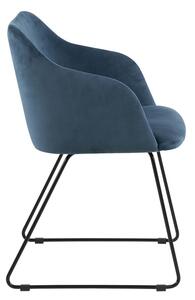 Dizajnová stolička Aleem, tmavomodrá
