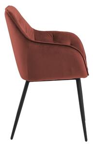Dizajnová stolička Alarik, koralová