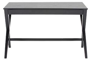 Dizajnový písací stôl Naroa 120 cm, čierny