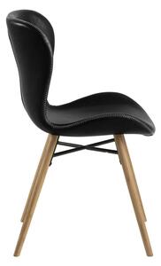 Dizajnová jedálenská stolička Alejo II, čierna