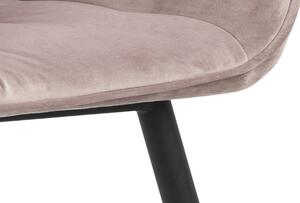 Dizajnová stolička Alarik, popolavá ružová
