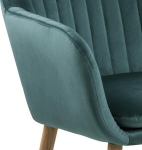 Dizajnová stolička Nashira, fľaškovo zelená VIC