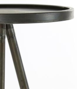 Kovový stolík ENVIRA zinc Ø30x80,5 cm