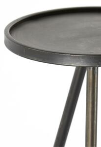 Kovový stolík ENVIRA zinc Ø30x80,5 cm