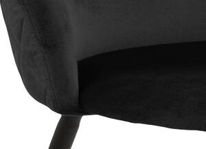 Štýlová jedálenská stolička Alexandre, čierna