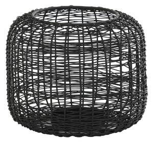 Drôtený lampáš / svietnik SKOOP, matt black, (S) Ø16x13,5 cm