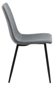 Dizajnová jedálenská stolička Alric, svetlosivá