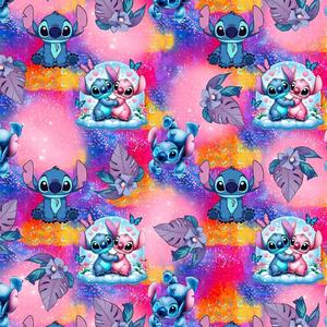 Metráž Teplákovina digital - Lilo a Stitch