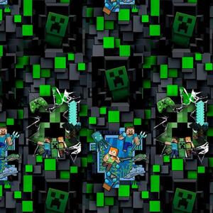 Metráž Teplákovina digital - Minecraft