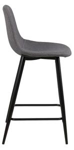Dizajnová barová stolička Alphonsus, svetlosivá