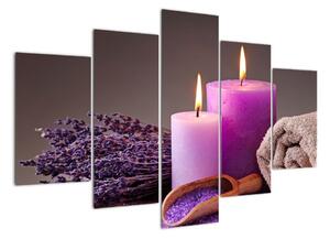 Obraz - Relax, sviečky (Obraz 150x105cm)