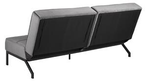 Dizajnová rozkladacia sedačka Amadeo, 198 cm, tmavosivá