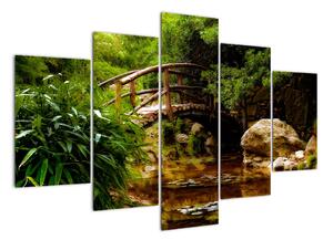 Obraz dreveného mosta (Obraz 150x105cm)