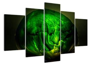 Zelená moderná abstrakcie (Obraz 150x105cm)