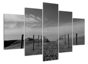 Obraz - cesta v piesku (Obraz 150x105cm)