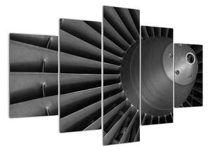 Detail turbíny - obraz (Obraz 150x105cm)