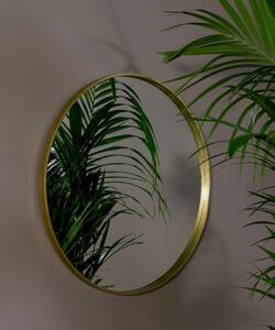Okrúhle nástenné zrkadlo ANTIQUE GOLD, 50 cm