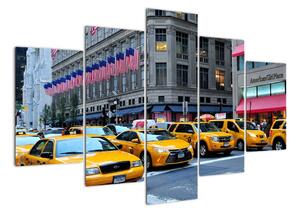 Moderný obraz - žlté taxi (Obraz 150x105cm)