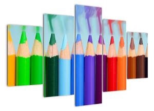Obraz farebných pasteliek (Obraz 150x105cm)