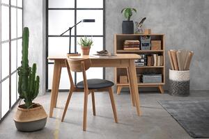 Dizajnová stolička Kian prírodná - čierna