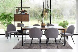 Dizajnová stolička Dayton sivá