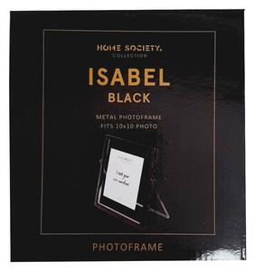 Kovový fotorámik ISABEL, matt black (S) 10x10 cm