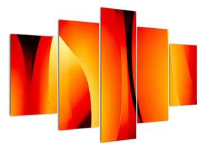 Oranžový abstraktný obraz (Obraz 150x105cm)