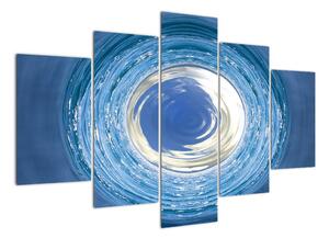 Moderný obraz - modrá abstrakcie (Obraz 150x105cm)