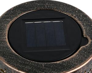 Bluegarden, LED solárna lampa 12x12x20cm P60162, čierna, OGR-05504